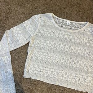 White Lace Long Sleeve